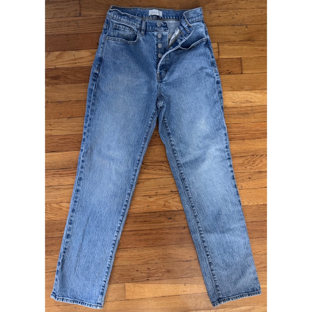 PacSun 90s Y2K Relaxed Stretch Dad Jeans Light Wash High Rise Button Fly Size 26